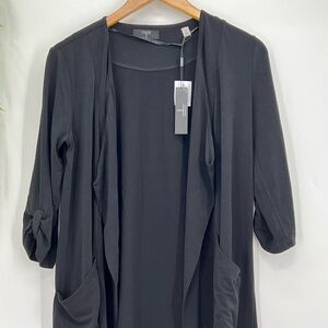 Tahari Black Cardigan